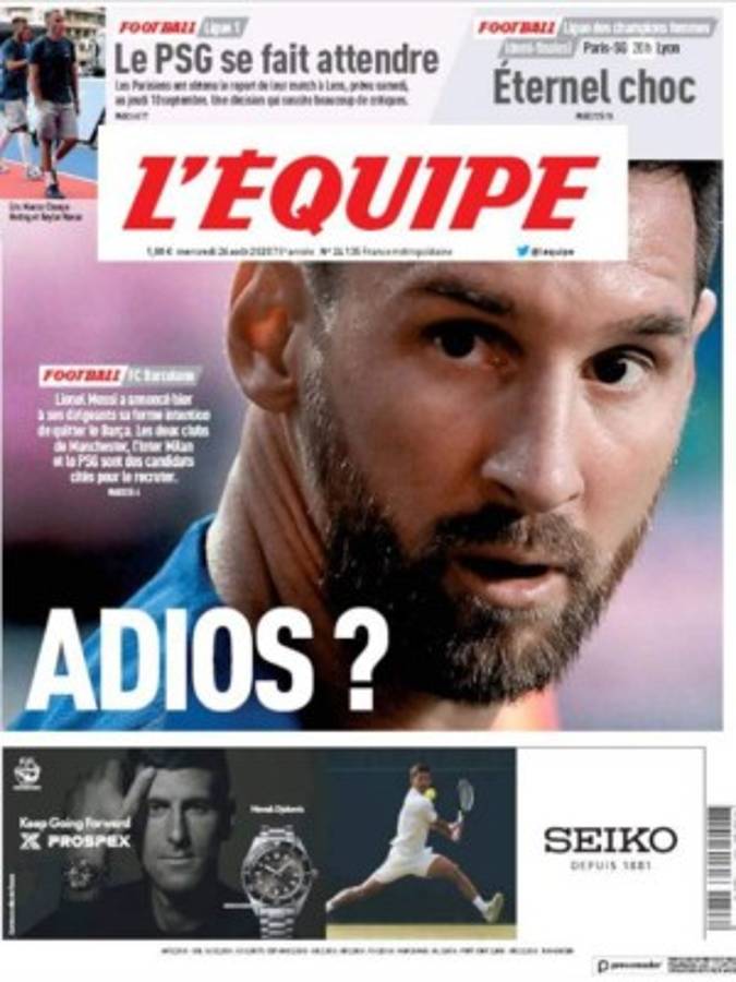 'Lío Mundial en la City': Messi causa revuelo en las portadas de los medios tras pedir su salida del Barça