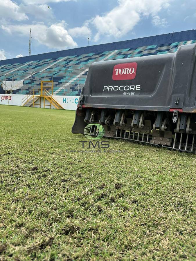 Ya hay fecha para jugar en la nueva grama del estadio Morazán: Así luce el recinto de San Pedro Sula
