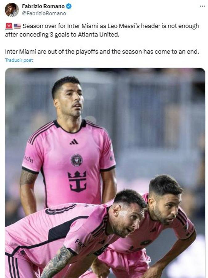 Prensa reacciona por el fracaso del Inter Miami y atacan a Messi: “Las piernas siempre le tiemblan ante la adversidad”