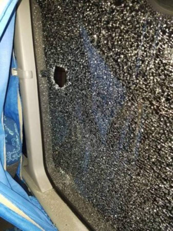 FOTOS: Así quedó el bus del Marathón tras ataque sufrido en Comayagua