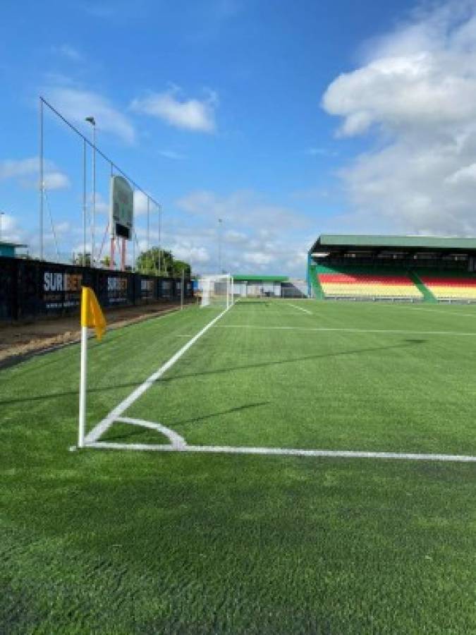 Un diseño bastante peculiar: El estadio de Surinam donde Olimpia jugará ante el Inter por Liga Concacaf