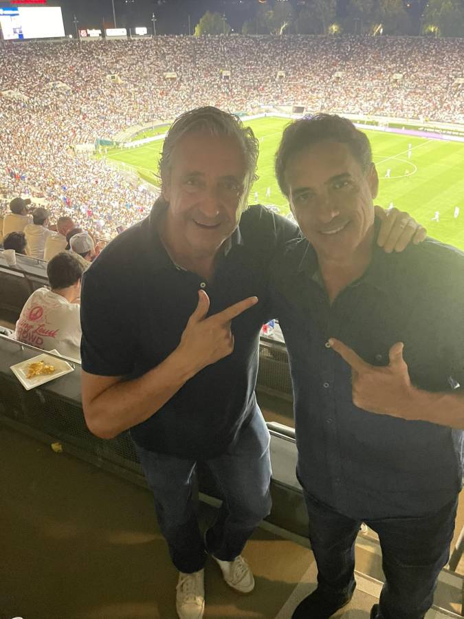 NO SE VIO POR TV: El ex Olimpia y Motagua con Pedrerol, el barcelonista viendo el Real Madrid-Juventus y el llenazo en el Rose Bowl
