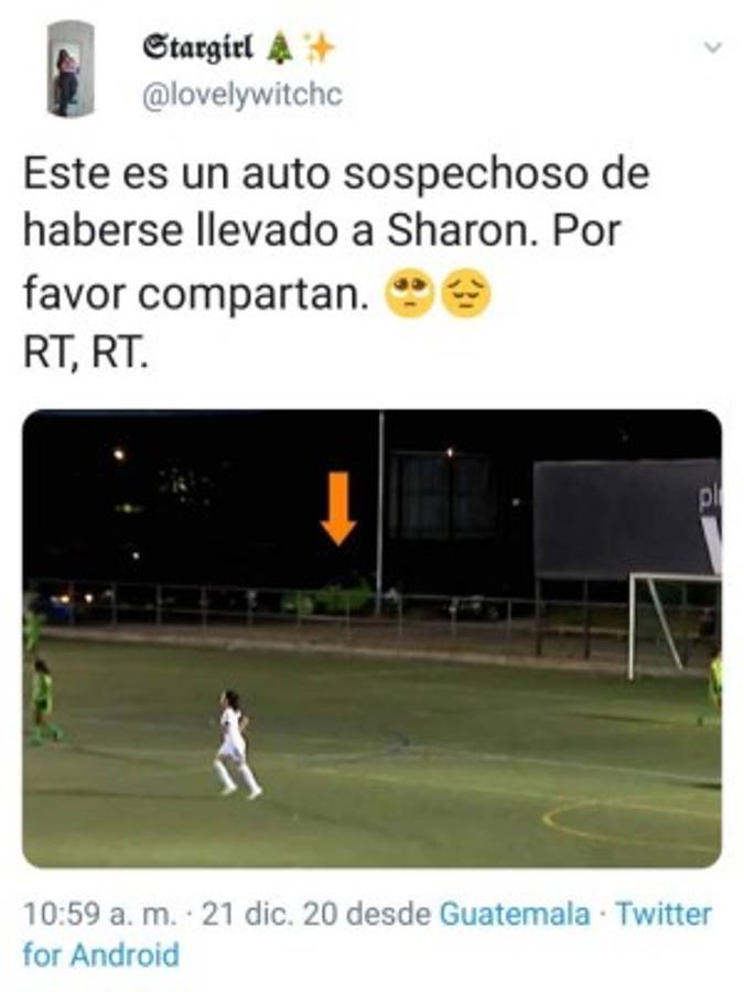 Buenas noticias: así fue encontrada con vida Sharon Santa Cruz, promesa del fútbol femenino en Guatemala