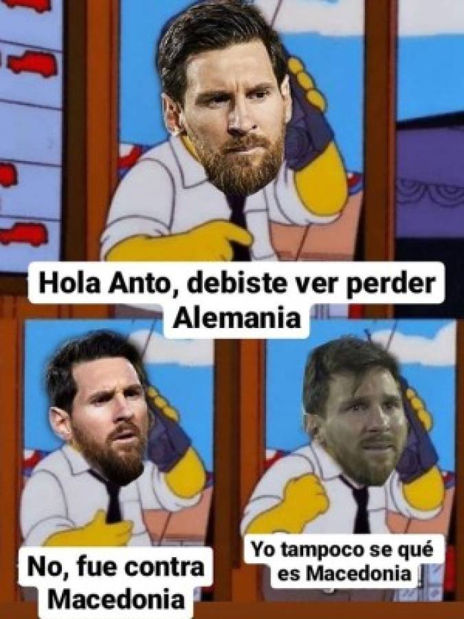 Messi y Argentina son víctimas también: Los crueles memes que se burlan de Alemania por perder con Macedonia