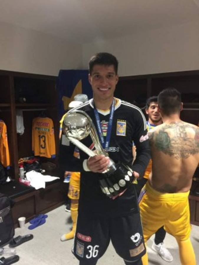 Celebración de Tigres tras ser campeón de la Liga Mx