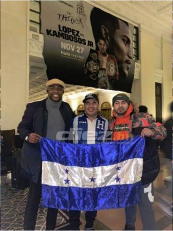 ¡El Madison se pinta de Honduras! Así se vive el ambiente previo al Teófimo-Kambosos en Nueva York