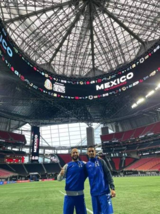 ¡Selfie, masaje y el camerino de la 'H'! Así fue reconocimiento de cancha de Honduras y México en Atlanta