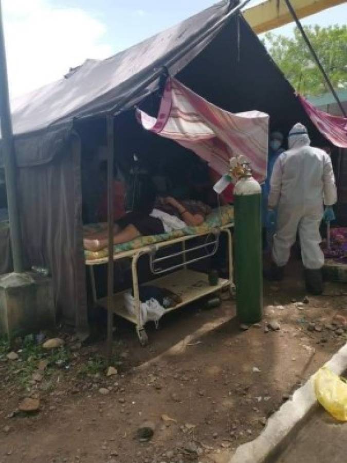 Las precarias condiciones en que son atendidos los pacientes con coronavirus en Choluteca y Tegucigalpa
