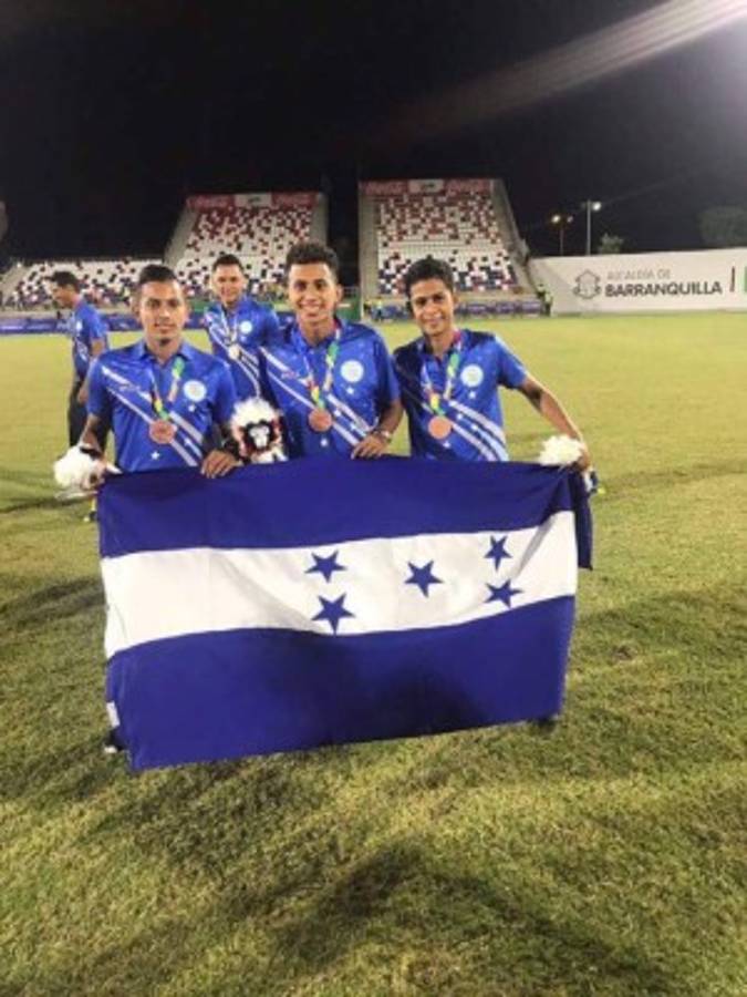 Así fue la celebración de los jugadores Sub-21 de Honduras en los Juegos Centroamericanos