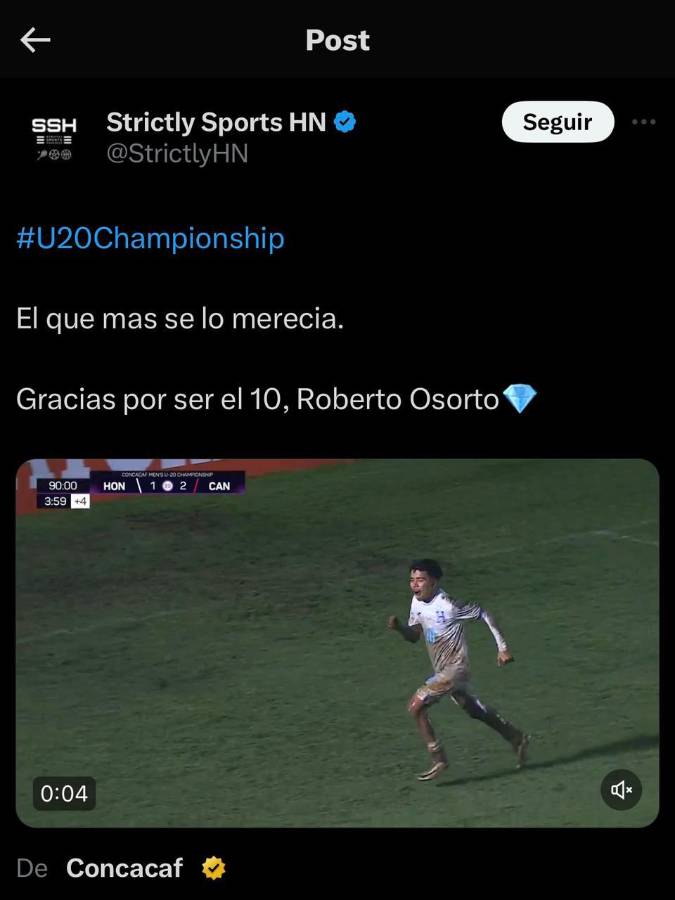 ”El mejor de Honduras”, “alma de la Selección”: Prensa se rinde ante Roberto Osorto tras ser héroe en el Premundial Sub-20