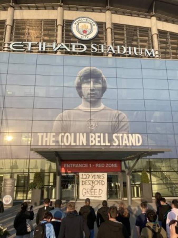 ''Descanse en paz el Manchester City'': afición inglesa toma los estadios y estalla por la Superliga europea