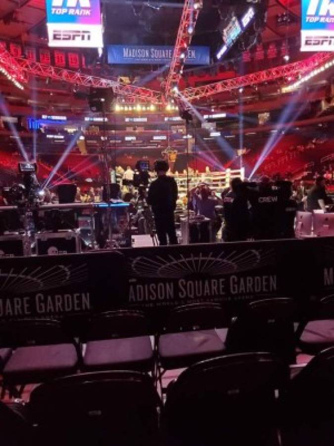 Hondureños presente en el llenazo del Madison Square Garden para pelea de Teófimo López