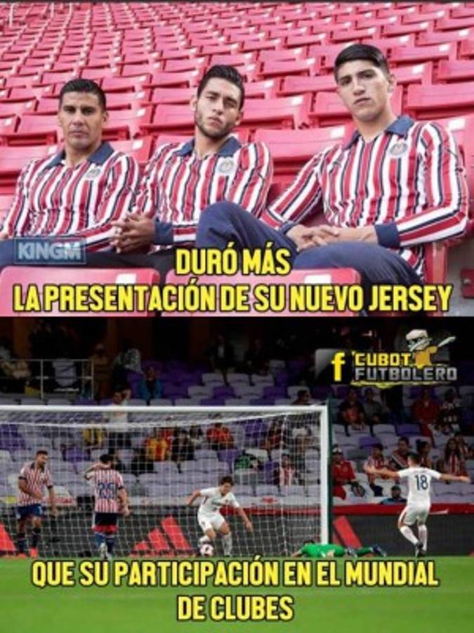 Hacen pedazos a Chivas con memes tras ser eliminado del Mundial de Clubes por el Kashima