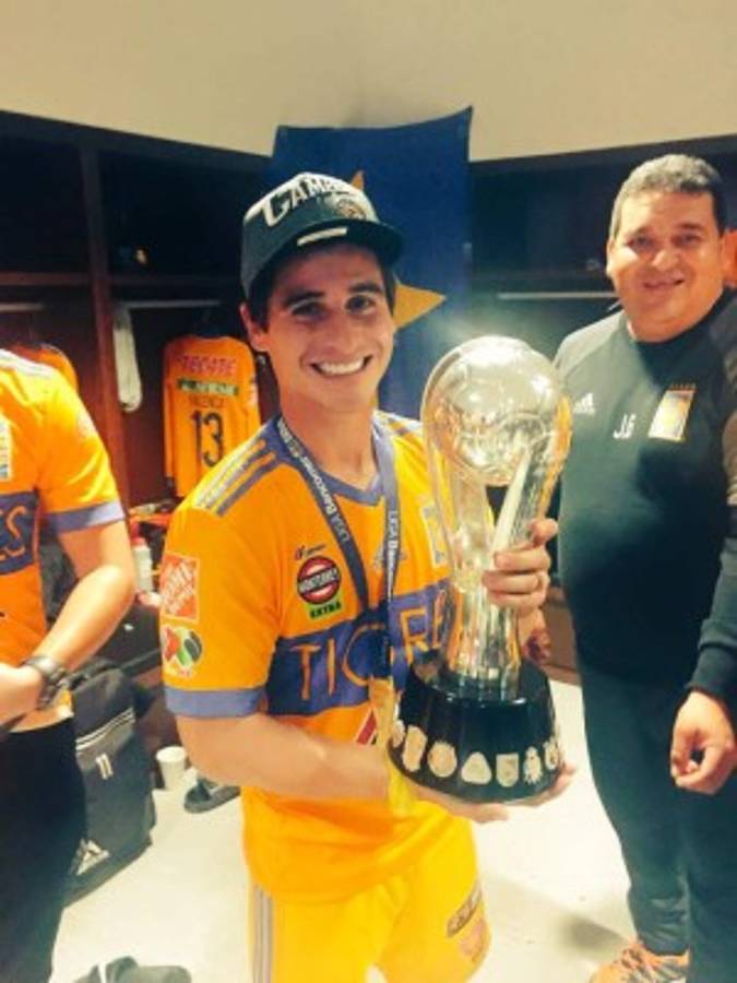 Celebración de Tigres tras ser campeón de la Liga Mx