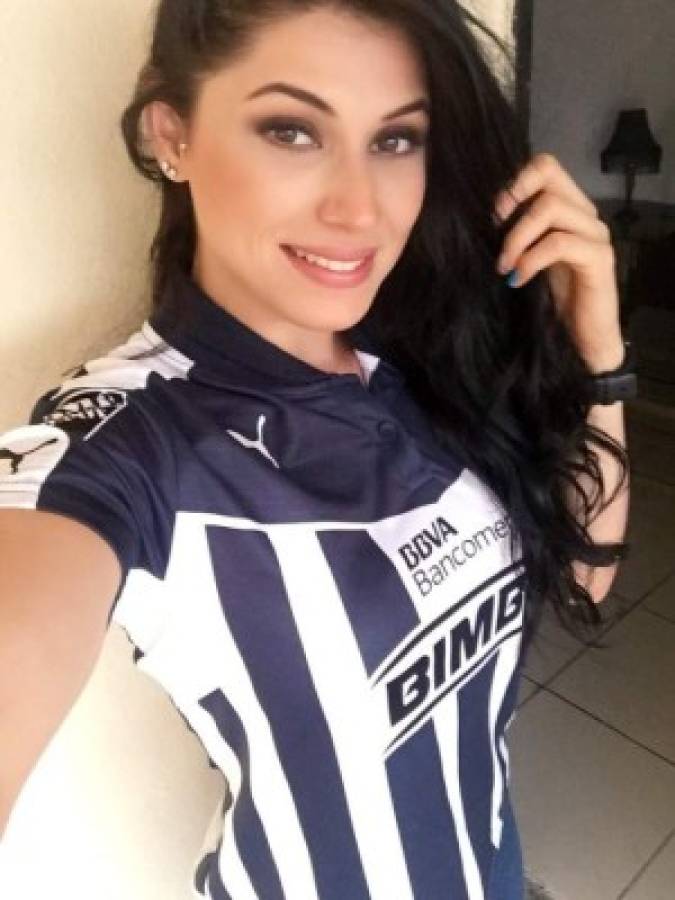 Rubí González, la bella presententadora mexicana aficionada al Monterrey