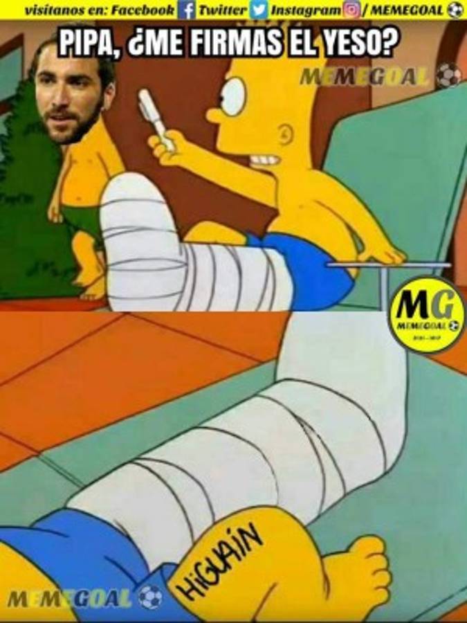 Los terribles memes contra Higuaín en el gane de la Juventus ante Mónaco