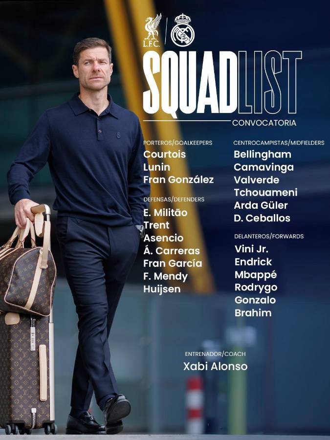 Xabi Alonso no amaga: alineación del Real Madrid para aplastar al Liverpool en la Champions League