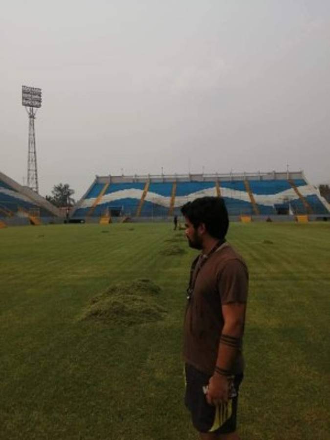¡El césped más verde! Así lucen los estadios de Honduras en esta cuarentena