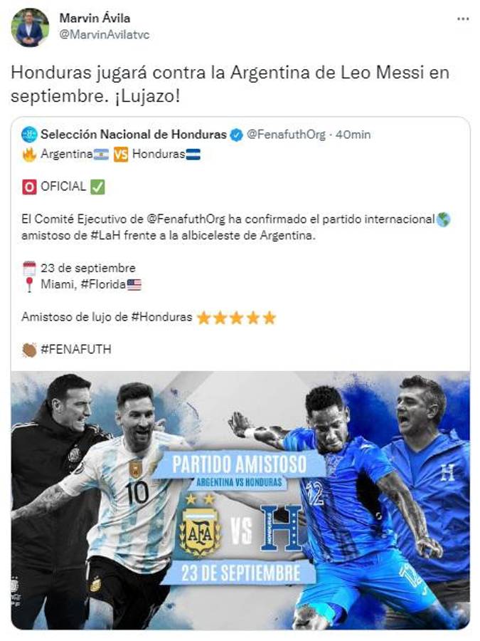 “Contra el siete veces Balón de Oro, Messi”: La reacción de la prensa tras confirmarse el amistosos Argentina vs Honduras