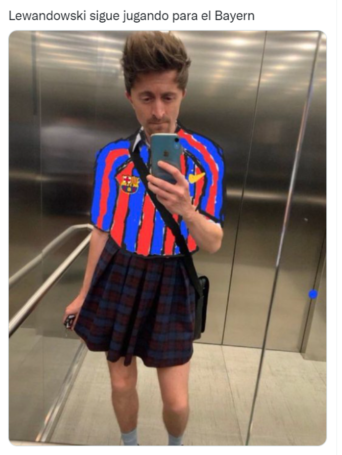 ¡No perdonan a Lewandowski! Los memes trituran al Barcelona tras sufrir otra derrota contra el Bayern en la Champions League