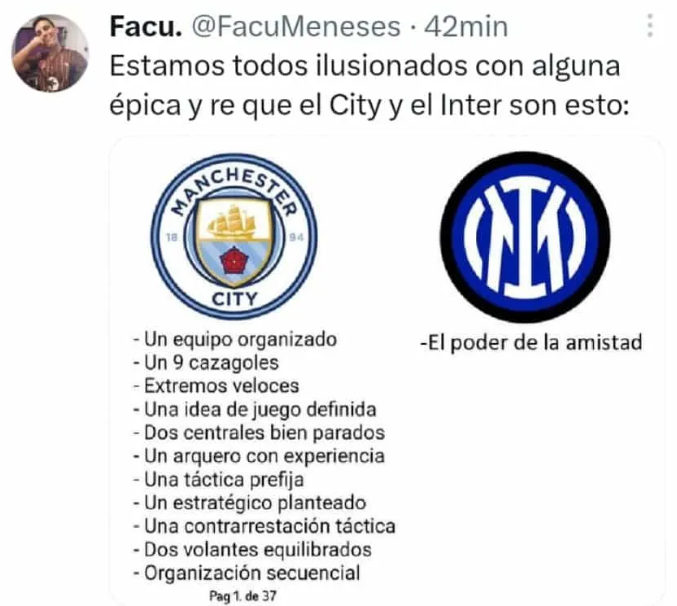 Los memes destrozan a Lukaku tras el título de Champions que Manchester City le ganó al Inter