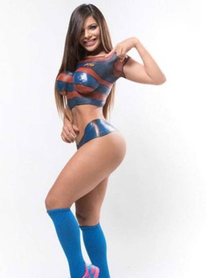 Suzy: La reina del Body Paint deportivo pone su mirada en Rusia 2018