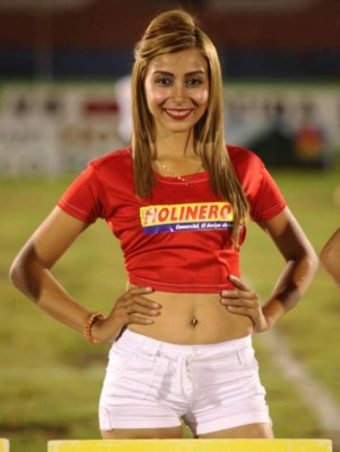 ¡LINDAS! Las ceibeñas derrocharon belleza en el partido del Vida-Real España