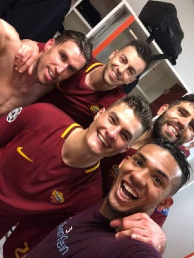 El íntimo festejo de la Roma tras echar al Barcelona de Champions League