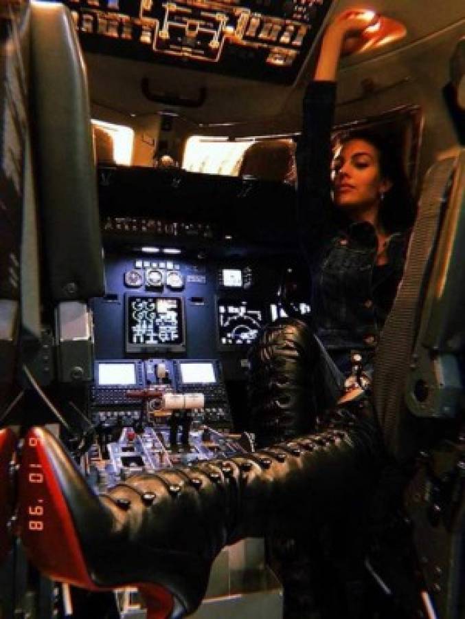 En su avión privado: Así celebró Georgina Rodríguez el hattrick de Cristiano Ronaldo con Juventus   