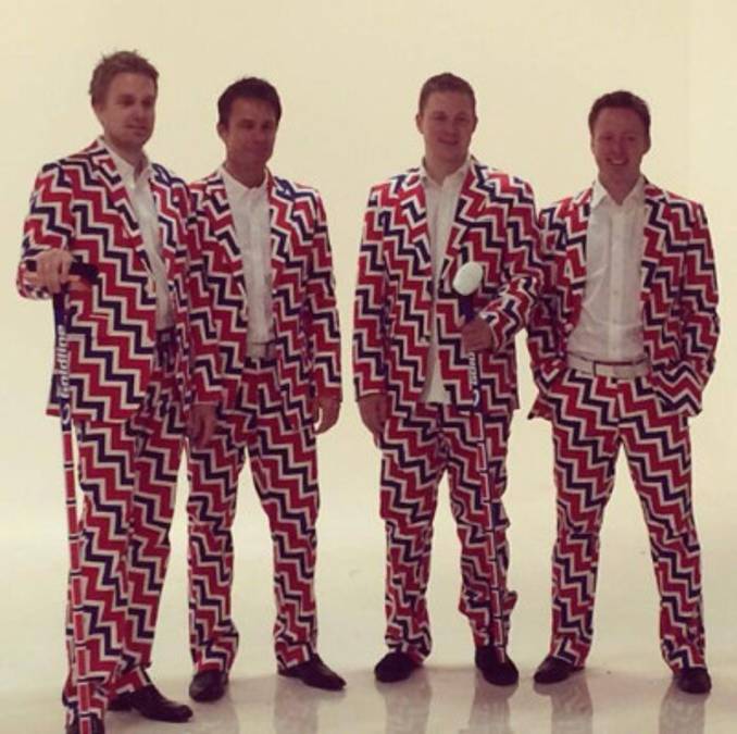El extraño uniforme del equipo de curling de Noruega