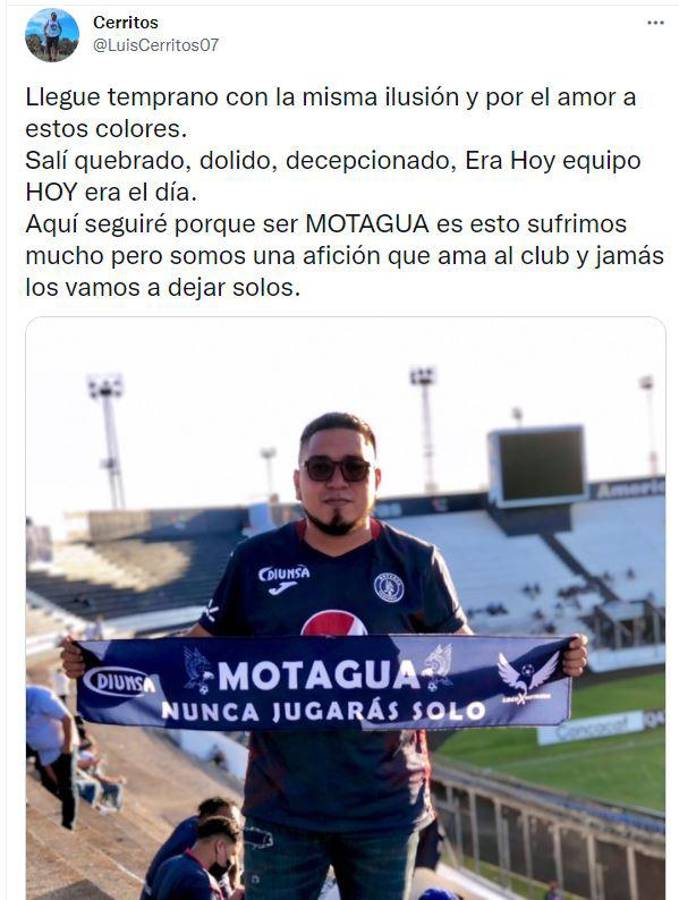 Lo que dicen en redes sobre la derrota de Motagua ante Comunicaciones: “Esta afición no merece estos jugadores”