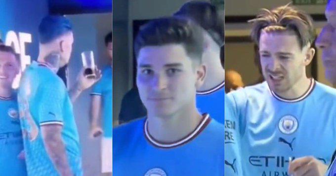 La loca fiesta del City: Haaland en pijama con su novia, Julián pone ebrio a Grealish y la hija de Pep se roba las miradas