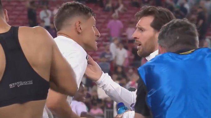 La razón por la que Messi se enojó y discutió con este jugador; el que debutó con Inter Miami y duro rival que viene
