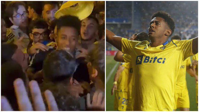 Choco Lozano como todo un ídolo: Así fue la “loca” celebración de los jugadores del Cádiz con su afición