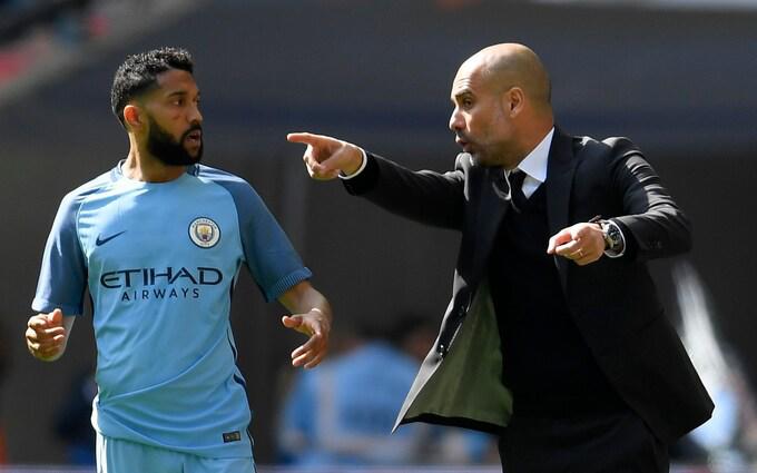 Clichy solo estuvo una temporada bajo la dirección de Guardiola en el Manchester City.
