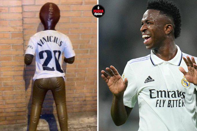 La intolerable amenaza contra Vinicius: Aparece un muñeco con su nombre y el Atlético lanza duro comunicado