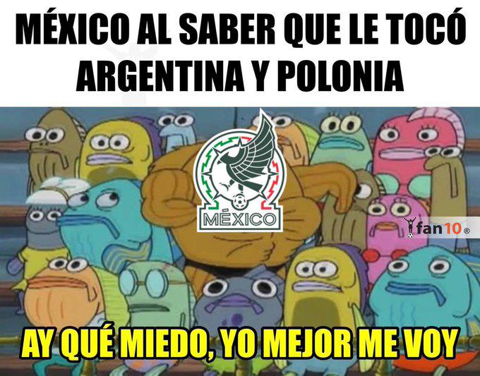 Los memes que dejó el sorteo del Mundial de Qatar 2022 donde destrozan a México y a Argentina