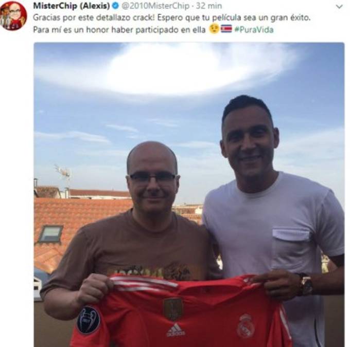 Keylor Navas sorprende con detallazo al estadígrafo Mister Chip