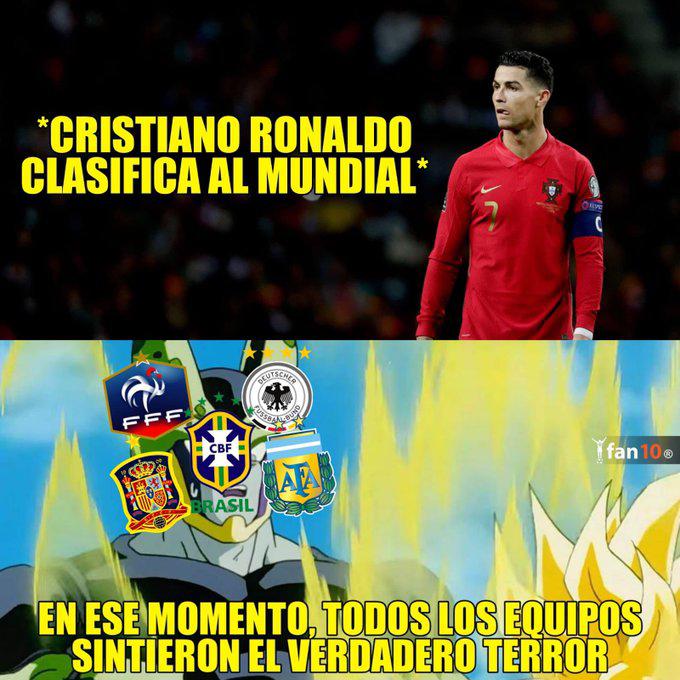 Cristiano Ronaldo clasifica al Mundial con Portugal y estallan los memes en las redes sociales
