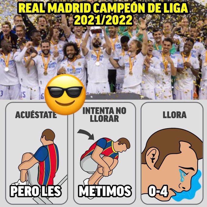 Los otros memes del título de Liga del Real Madrid donde hacen pedazos al Barcelona de Xavi