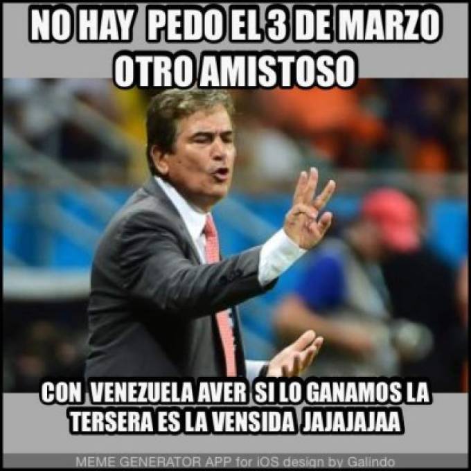 Los Memes de Honduras de la derrota ante Venezuela en Barinas