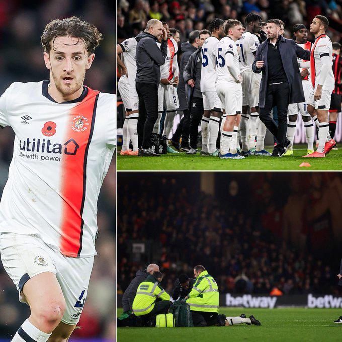 ¡Terrorífico momento! Así se desplomó jugador de la Premier League y esto dicta el parte médico (FOTOS)