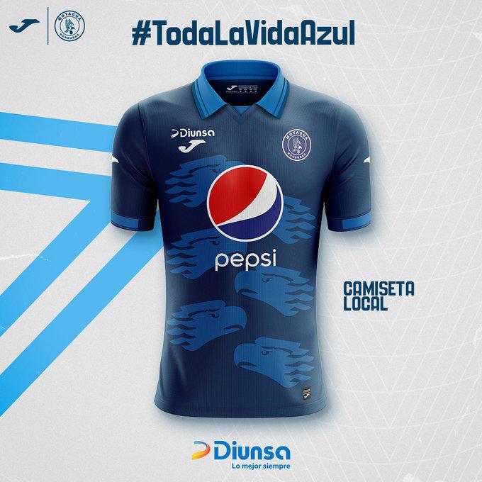 Esta es la camisa que usará Motagua en sus partidos de local.