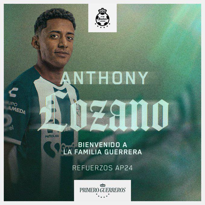 Santos Laguna de México lleva al hondureño Antony “Choco” Lozano a su primer entrenamiento