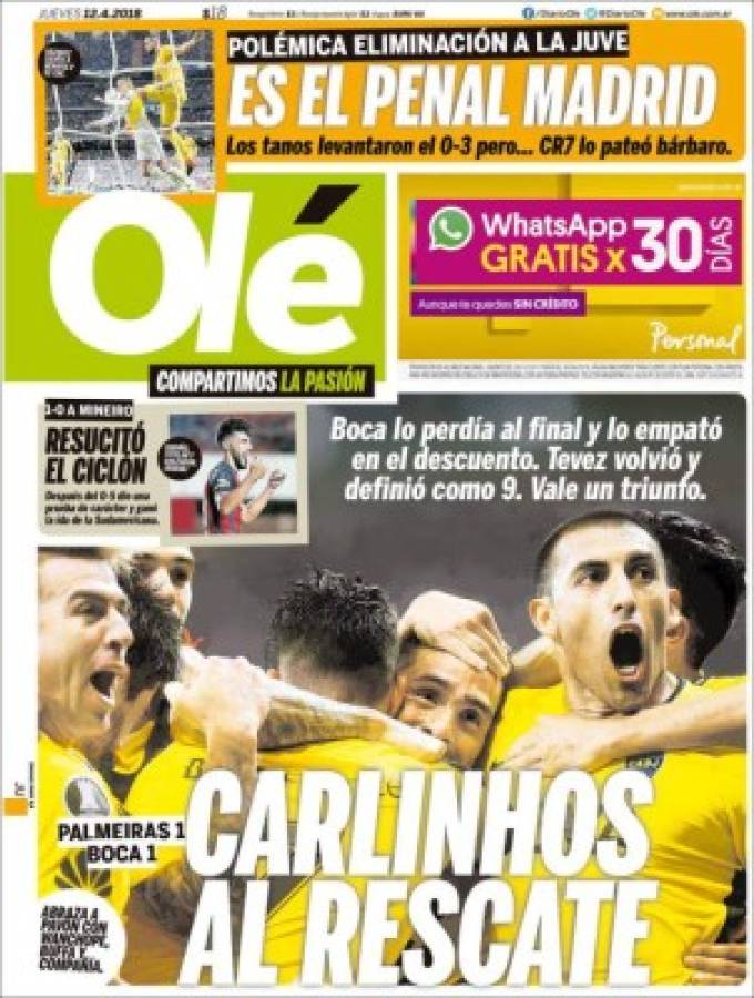 ¡Así amanecen las portadas luego de la polémica clasificación del Real Madrid!