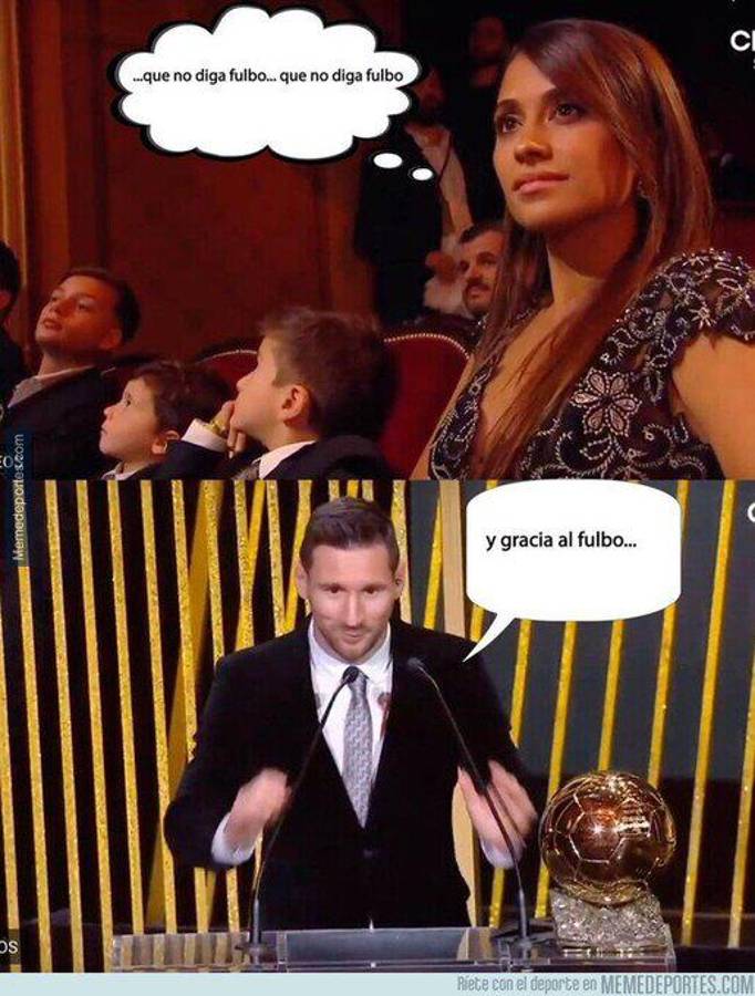 No se olvidaron de Cristiano Ronaldo: Así fueron los jocosos memes de Messi en la gala del balón de Oro 2023