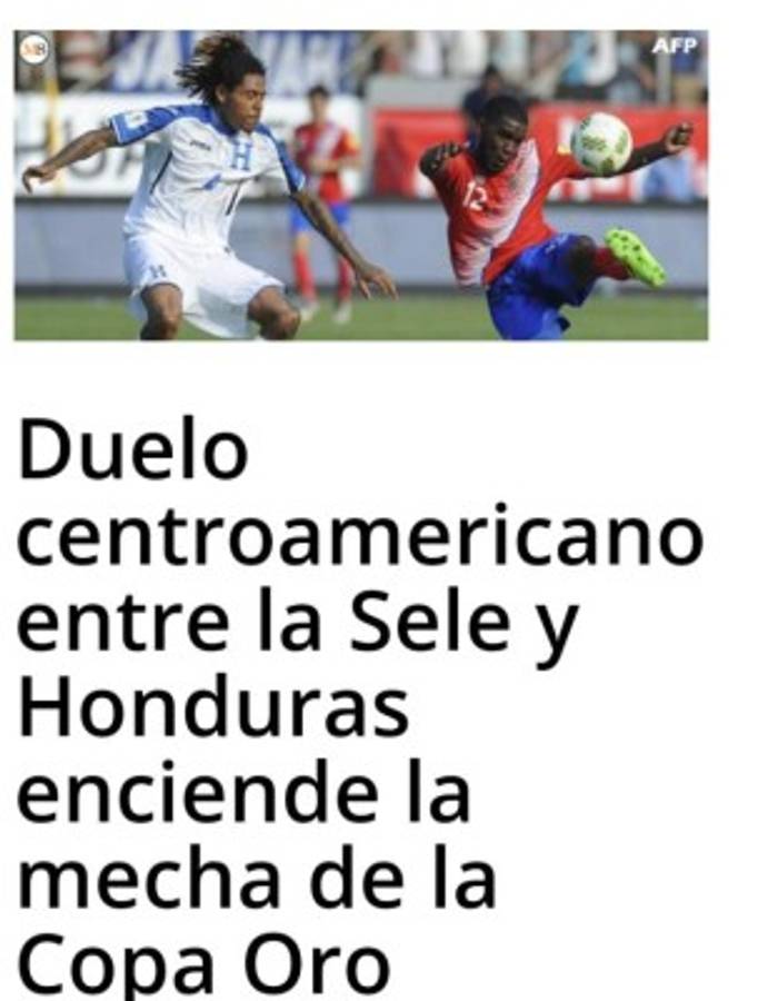 ¡Atención! Esto dice la prensa tica del duelo de esta noche ante Honduras