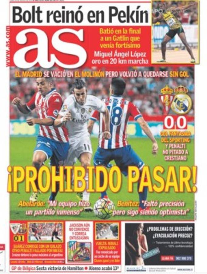 Las portadas de los diarios más importantes del mundo