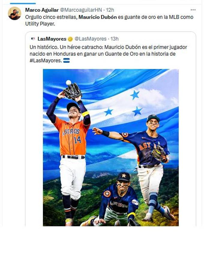 Los Astros de Houston y la prensa hondureña se rinde ante Mauricio Dubón: “Es nuestro The Best”