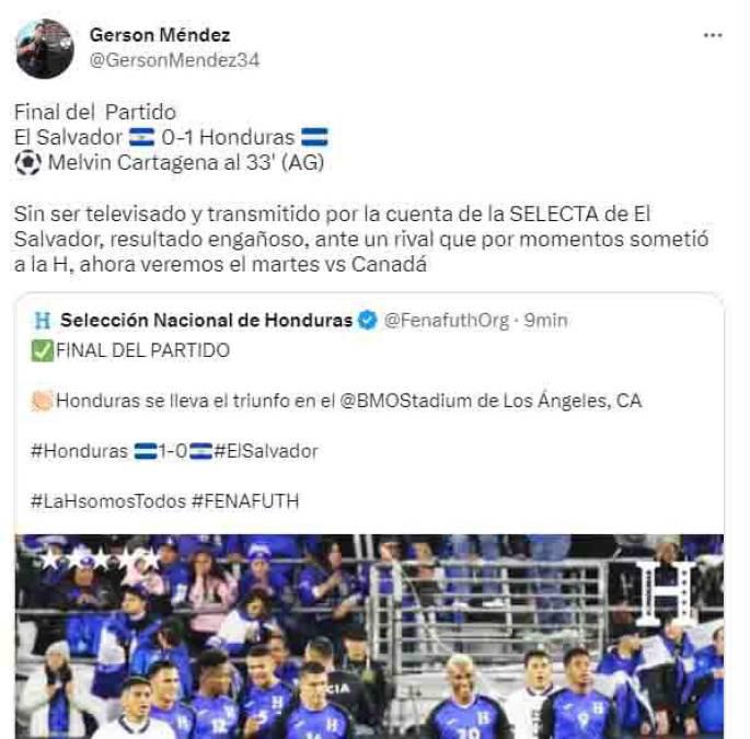“Diego la tiene clara”, “Son hijos y así morirán”: La reacción de la prensa tras la victoria de Honduras sobre El Salvador